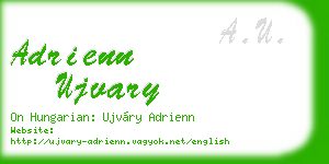 adrienn ujvary business card
